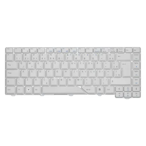 Teclado para Notebook Acer Part Number MP-07A23U4-698 ABNT2 Branco