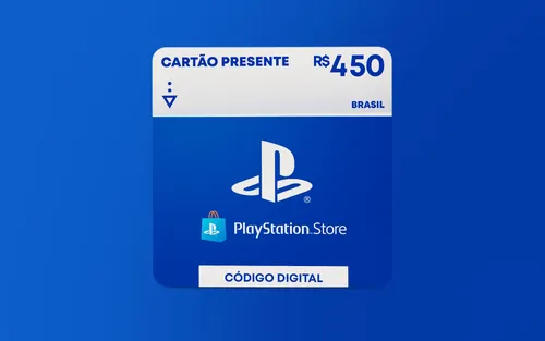 R$450 Gift Card PlayStation Store - Cartão Presente [Exclusivo Brasil]