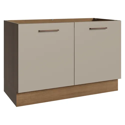 Balcão Gabinete de Pia 2 Portas Rustic/Crema Agata Madesa