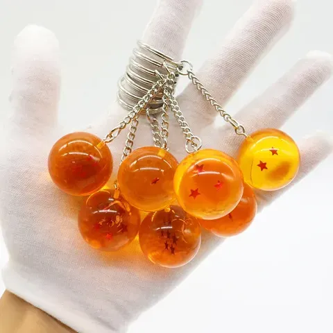 Chaveiros e Acessórios da Série Dragon Ball da Bandai, Bolas do Dragão de 1 a 7 Estrelas, Chaveiro de Cosplay, Chaveiro para Carro, Pingente, Brinquedos, Presente