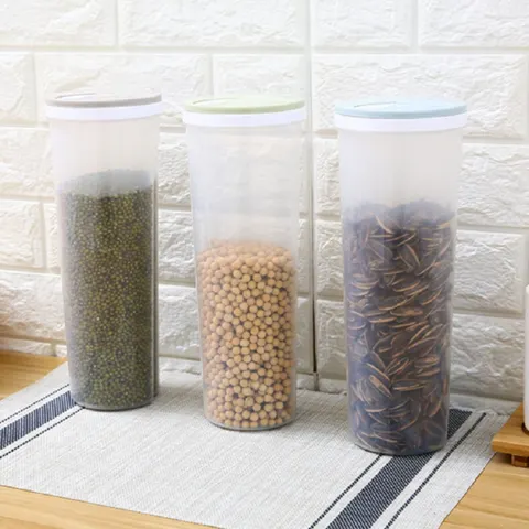 Caixa de Armazenamento para Cozinha, Recipientes Selados, Caixa Organizadora à Prova de Vazamentos, Caixa Hermética para Cereais, Espaguete, Macarrão e Grãos