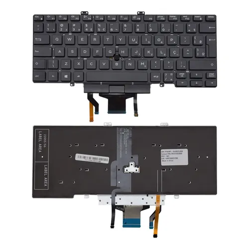 Teclado para Notebook Dell Latitude E5300 ABNT2 Preto