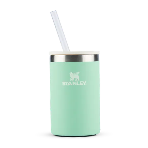 Copo Térmico 3 em 1 com tampa e canudo Pistachio Stanley 1913 | 296ML