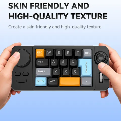 Teclado mecânico com fio hot swap com volume scroll jostic 19 teclas programador teclado para computador portátil