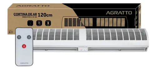 Cortina de ar 120cm com Controle Remoto Agratto Monofasico CAR12-02