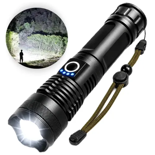 Lanterna Tática Militar T9 Mais Forte do Mundo Potente Led Recarregável