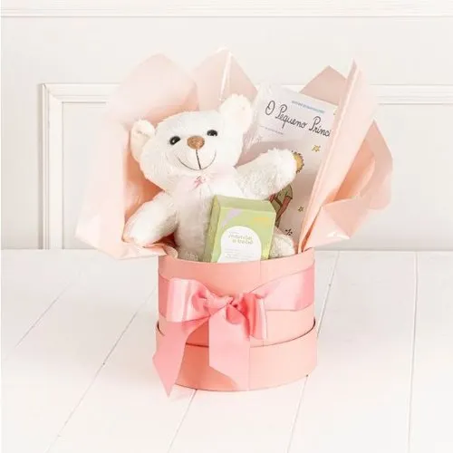 Cesta Encanto do Pequeno Príncipe - Bebê Menina