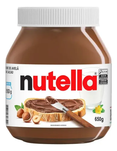 Nutella Tamanho Familia 650g Creme de Avelã Ferrero