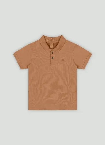 Camisa Polo Básica Infantil para Meninos Marrom
