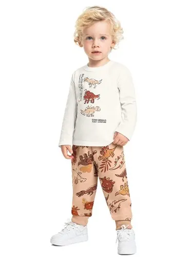 Conjunto Meu Dinossaurinho Infantil para Menino (Off White) Bee Loop
