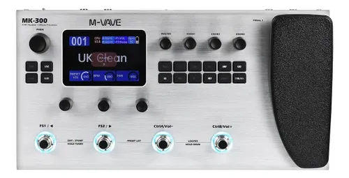 Pedal Multiefeitos M-Vave MK-300 320 Efeitos com Bluetooth e Bateria 10h