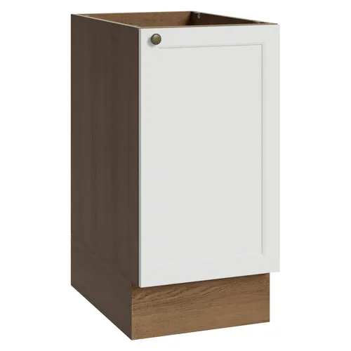Balcão de Cozinha 40 cm 1 Porta (Sem Tampo) Rustic/Branco Vik Madesa