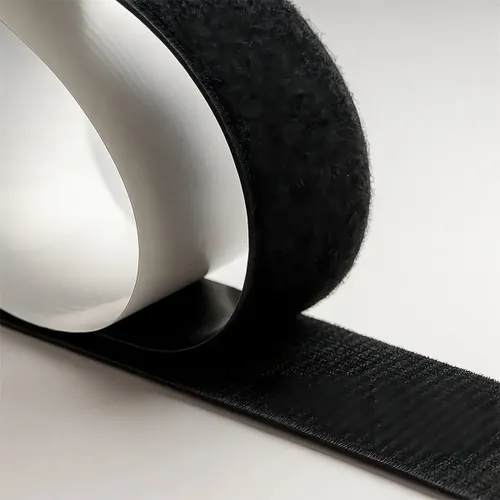 Fecho de Contato Adesivo 5m X 20mm Velcro Adesivo Forte Dupla Face Macho e Femea Preto