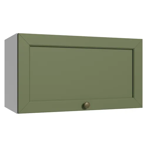 Armário Aéreo 60 cm 1 Porta Basculante Branco/Verde Vik Madesa