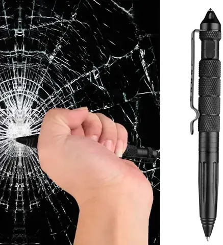 Caneta tática multifuncional, autodefesa, ferramenta de sobrevivência de emergência, disjuntor de vidro, aço de tungstênio, escrita, resgate ao ar livre, escape