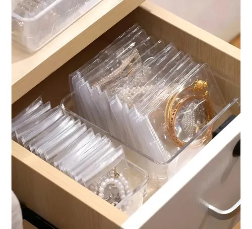 Saco Ziplock para Jóias em Pvc Transparente 10x15 com 50und Transparente