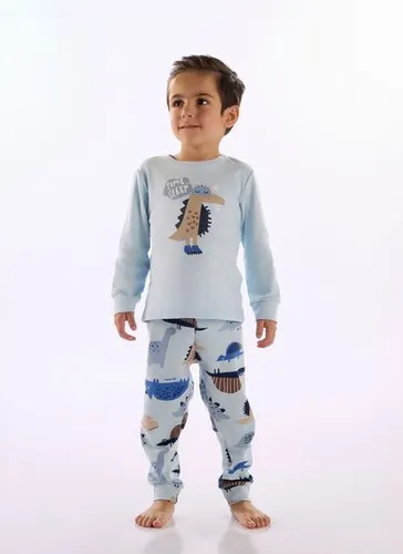 Pijama Unissex Infantil Suedine Azul