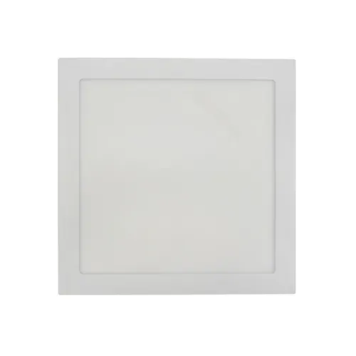 Plafon Led de Embutir Quadrado Branco 18w Moldura - LED BRANCO FRIO (6000K)