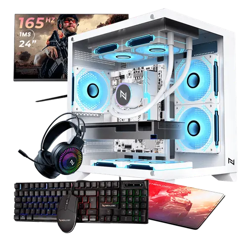 Pc Gamer Completo Ryzen 5 5600GT, 16GB 3200Mhz, (Radeon Vega 7 Integrado), A520M DX, SSD 240GB, 500W 80 Plus, 3 fans, Neologic - NLI89055