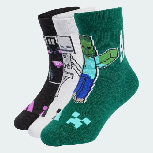 Meias  Minecraft Infantis 3 Pares POR Embalagem Kids adidas
