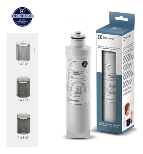 Electrolux Filtro de Água Refil para Purificador Acqua Clean - Modelos PA21G, PA26G, PA31G, Refil Duração 12 Meses ou 3000L