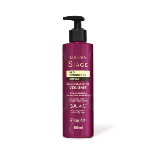Creme de Pentear Siàge Pro Cronology Curvas Volume 300ml