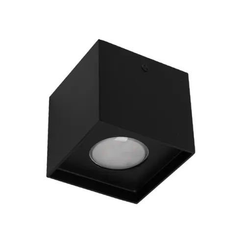 Plafon Sobrepor Alumínio Recuado 7,5cm - PRETO
