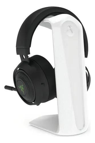 Suporte Fone de Ouvido Headphone Headset Apoio Mesa Stand C1 Cor Branco