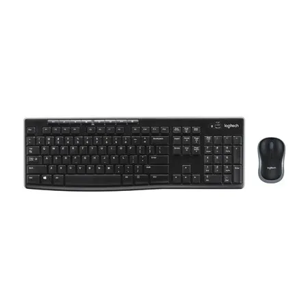 Combo Teclado e Mouse sem Fio Logitech Mk270 Preto/cinza [F133]