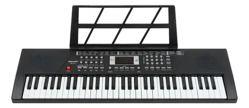 Teclado Musical Iniciante Piano Eletronico 61 Teclas Cor Preto