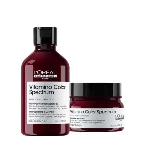 Kit Shampoo 300ml e Máscara 250ml L'Oréal Professionnel Vitamino Color Spectrum