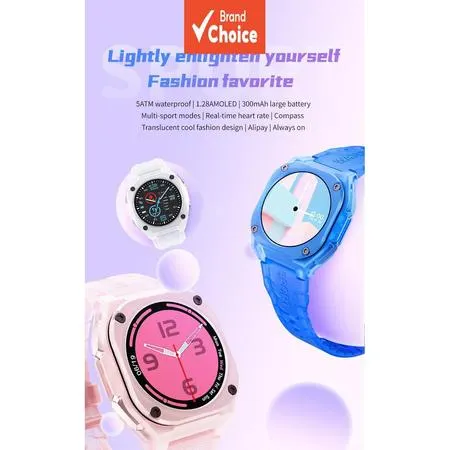 B3 Smart Watch 1.28 AMOLED 416×416, Bluetooth 5.0, Chamadas, Relógio esportivo, 23 modos esportivos, 5ATM à prova