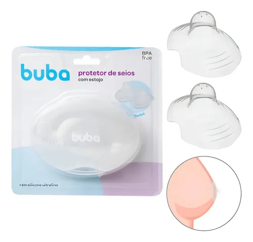 Bico de Silicone para Amamentar Buba Protetor de Seio Mamilo Unico