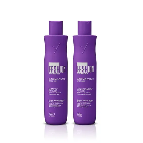 Kit Shampoo e Condicionador Antiqueda 100Tímetros - Fashion Gold