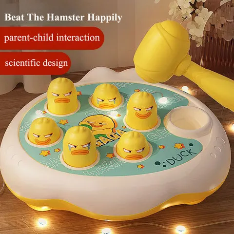 Brinquedo Montessori para Aprendizagem do Bebê, Pato, Sapo, Porco, Quebra-cabeça Educacional, Presente para Criança, Menino, Menina com Martelo, 12-24 meses