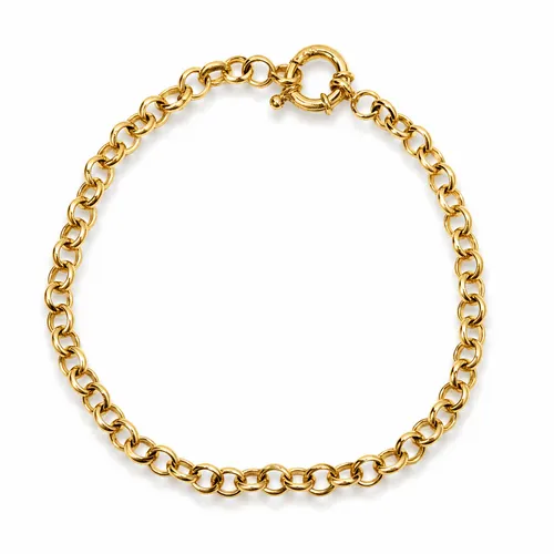 Pulseira Elos Portuguesa 18,5 cm em Ouro 18K