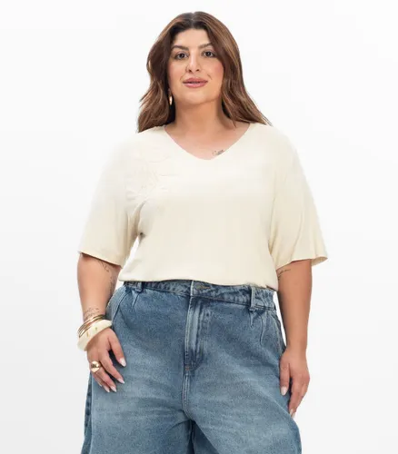 Blusa Manga Curta Feminina Plus Size Secret Glam - Moda Feminina e Masculina, Itens para Casa e Mais l Rovitex