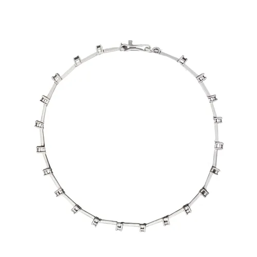 Pulseira Riviera 19cm com 23 diamantes 3,5pts em Ouro Branco 18K