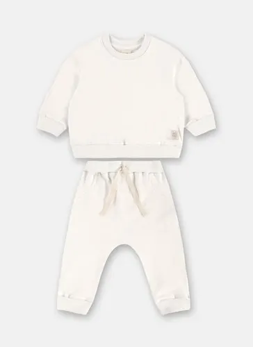 Conjunto Bebê Unissex em Molecotton Sustentável Off White