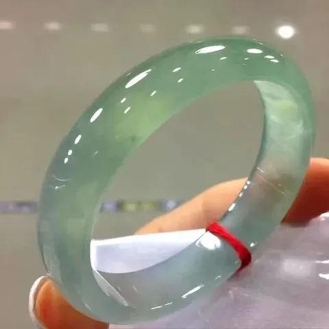 - Pulseira de jade redonda autêntica, verde-óleo brilhante, jadeíte genuína de mina antiga com acabamento ceroso, para mulheres.
