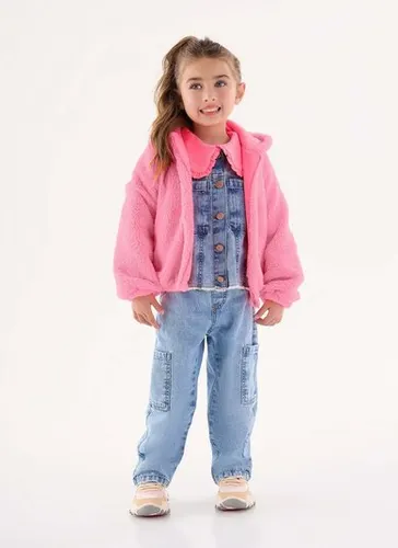 Jaqueta em Material Sintético Infantil Unissex (Rosa) Up Baby