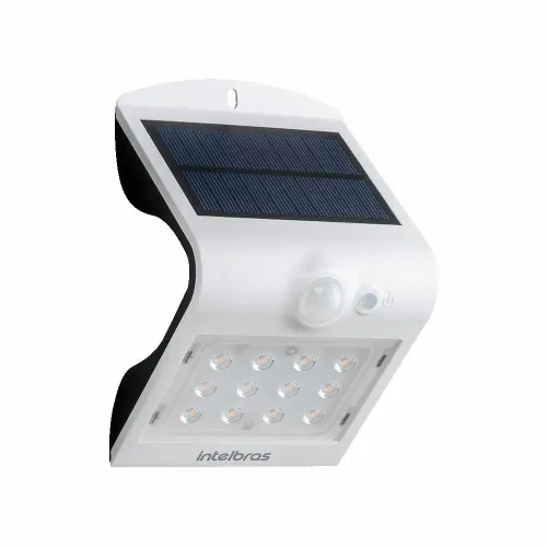 Arandela Solar Integrada Intelbrás ASI220 Luz Branca Bateria