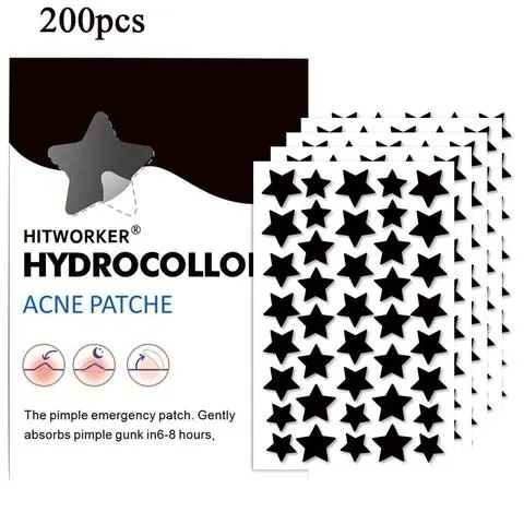200/400 pçs preto acne remendo cuidados com a pele facial desaparecer manchas de espinhas marcas fechadas manchas de acne cobrir acne espinha reparação remendo
