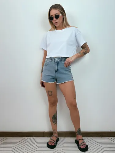 Camiseta Aveloz Feminina Cropped Branca