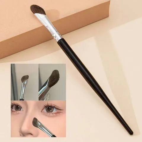 3d nariz sombra escova contorno facial maquiagem escova cabeça macia blush destaque cosméticos coreanos feminino ferramentas de beleza facial
