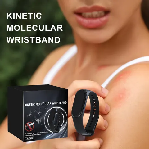 Relógio Repelente de Mosquitos Portátil de Silicone para Acampamento ao Ar Livre - Acessório de Pulso Eficaz para Prevenção de Picadas