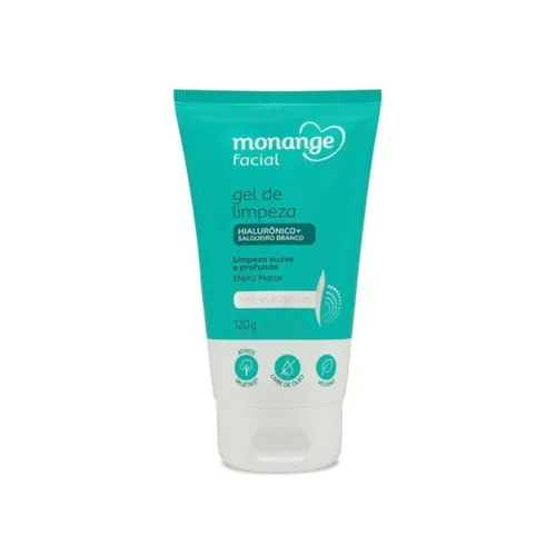 Gel de Limpeza Monange Facial Anti-oleosidade com Ácido Hialurônico e