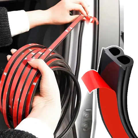 Tiras de vedação da porta do carro adesivo weatherstrip borracha b forma selos da porta isolamento acústico auto porta selante acessórios automóveis