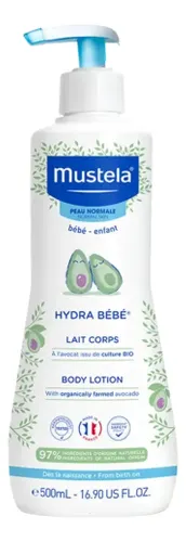 Loção Corporal Hydrabebe Mustela para Pele Normal, 500ml