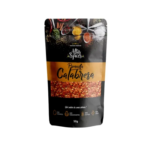 Pimenta Calabresa Altis Spices 50g Stand Up Pouch com Ziper